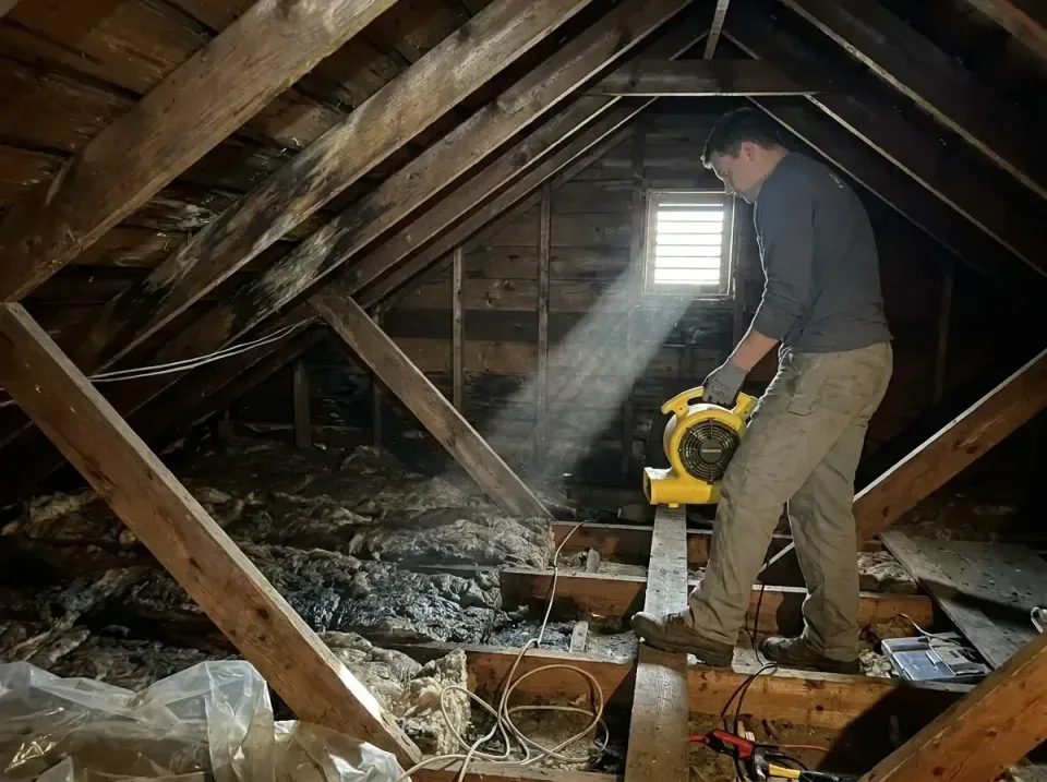 attic-water-damage-drying-proc-007 — frequently asked questions, Emergency Water Extraction & 24/7 Flood Response in Hasting…